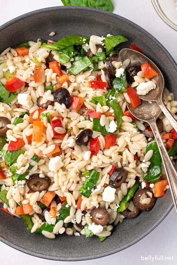 Mediterranean Orzo Salad Belly Full