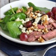Steak Salad with Grapes, Walnuts, and Blue Cheese