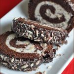 Chocolate Peppermint Roll Cake