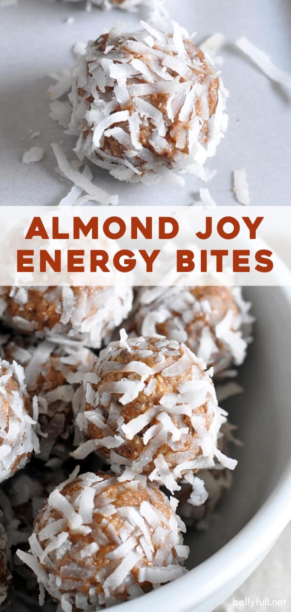 No Bake Almond Joy Energy Bites