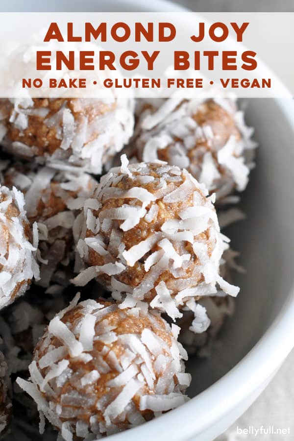 No Bake Almond Joy Energy Bites