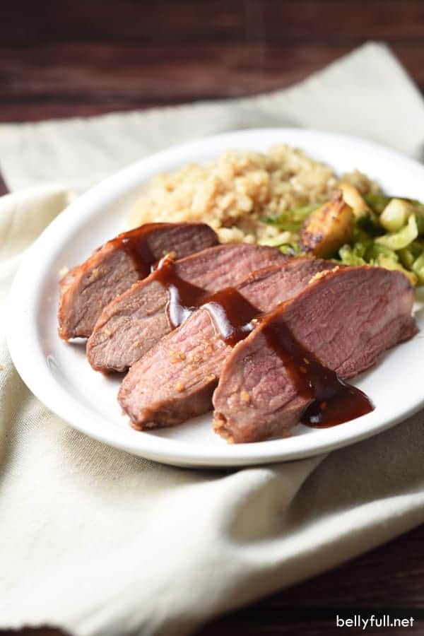 This Teriyaki Barbecue Roasted Tri-Tip is coated with a sweet and tangy glaze and spicy dried garlic. You can’t beat the ease of only 4 ingredients and 5 minutes of prep. And it slices like butter!