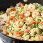 Orange-Balsamic Shrimp Pasta - sautéed shrimp are coated in a spicy and tangy citrus sauce that is out of this world!