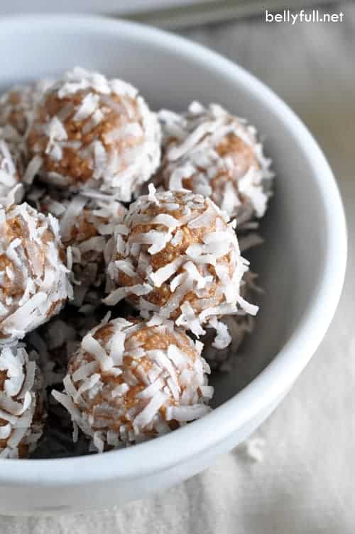 No Bake Almond Joy Energy Bites