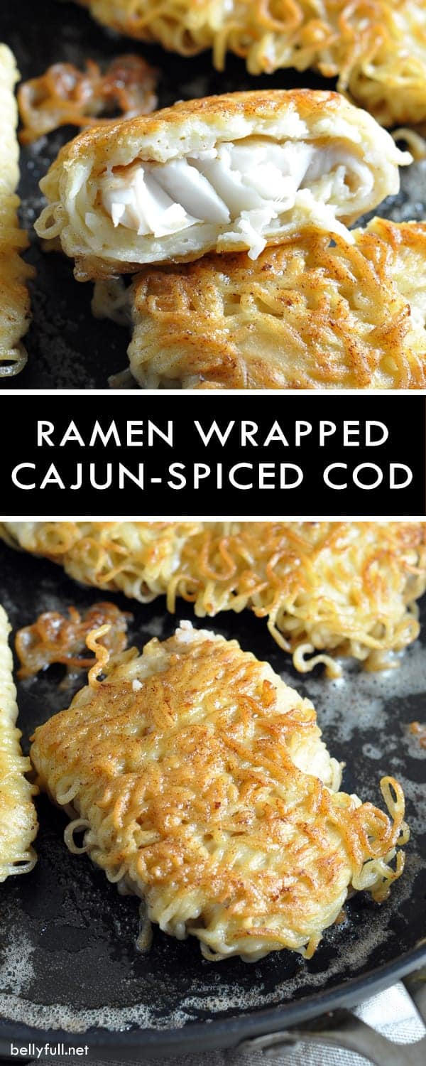 Ramen Wrapped Cod with Cajun Spice