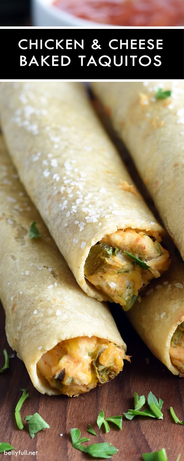 Chicken and Cheese Baked Taquitos