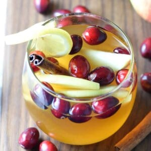 The best Fall flavors come together in this crowd-pleasing festive Sangria!