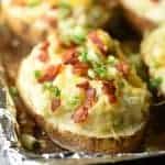 The Best Twice-Baked Potatoes loaded with all your favorite ingredients! Perfect on their own or as a side.