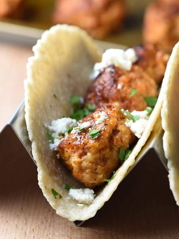 These Chicken Chorizo Meatballs only have a handful of ingredients, but are packed with a ton of delicious flavor and Mexican flair!