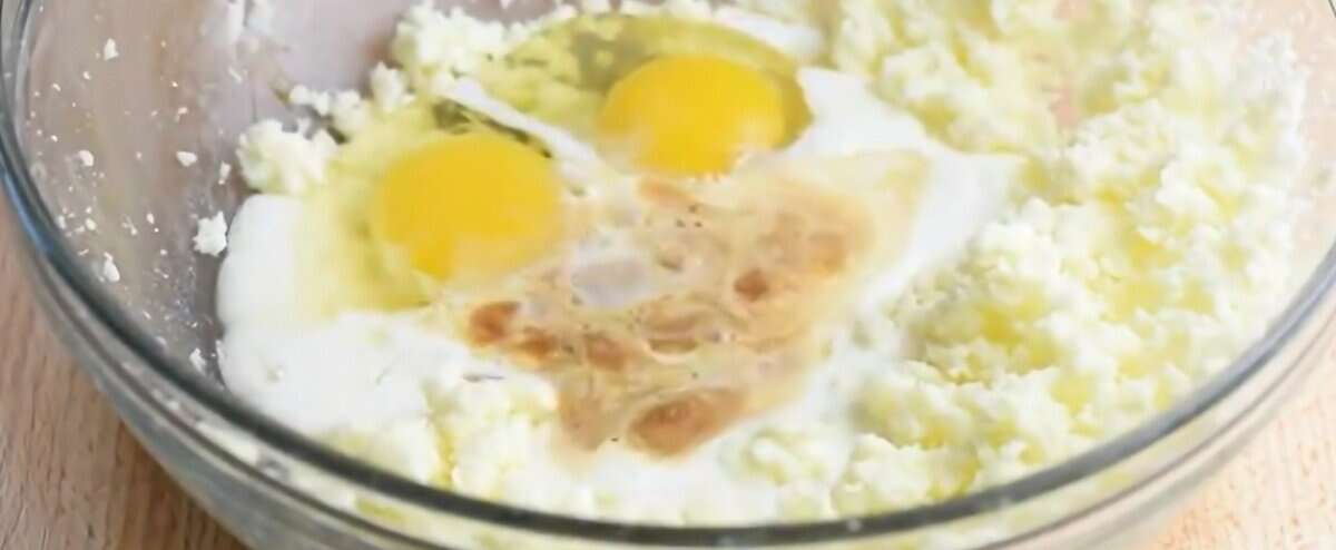 Preparing the batter for the cinnamon roll quick bread.