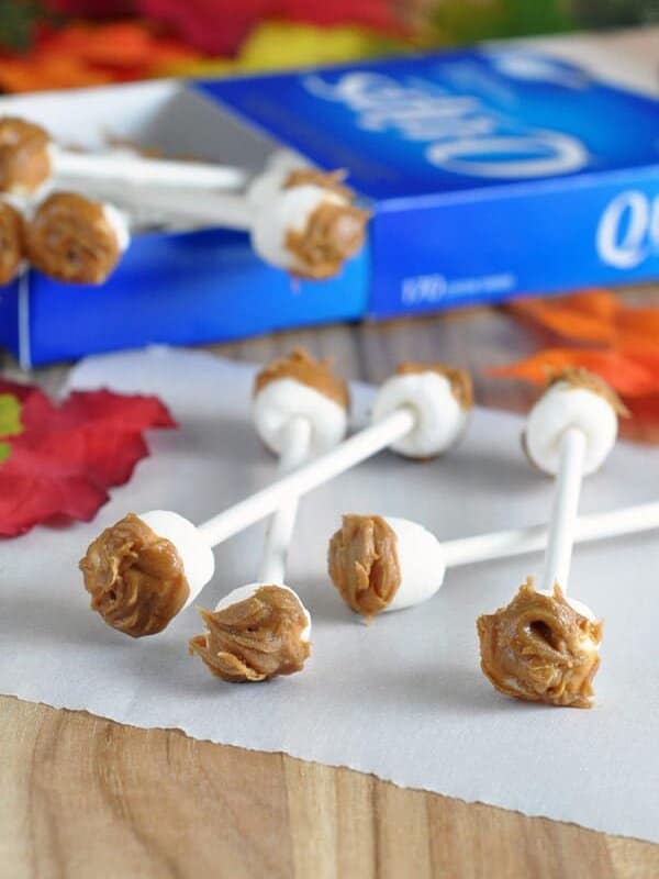 Edible Earwax on a Swab. Eeewwww. Gross! And also awesome! Such a simple no bake treat to serve at any Halloween party!