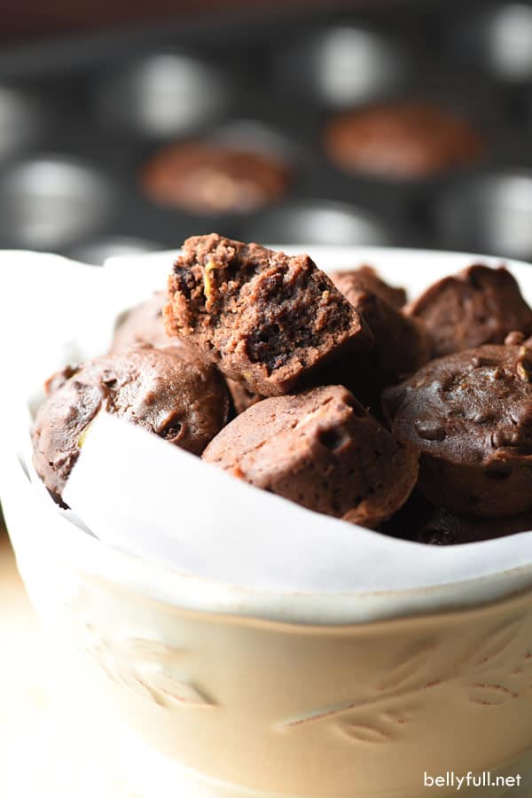 Mini Chocolate Zucchini Cakes Belly Full