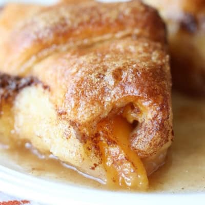 Easy Peach Dumplings - Belly Full