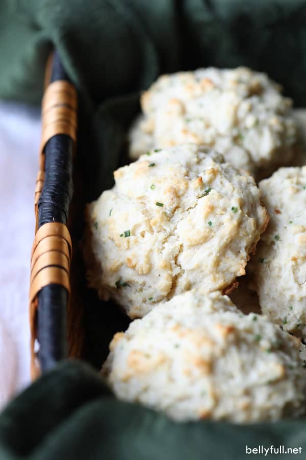 Drop Buttermilk Biscuits with Chives