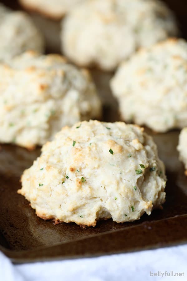 Drop Buttermilk Biscuits with Chives