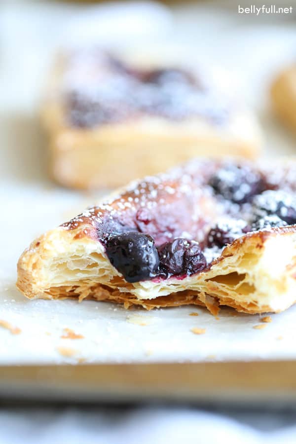 Blueberry Puff Pastry Tart Belly Full
