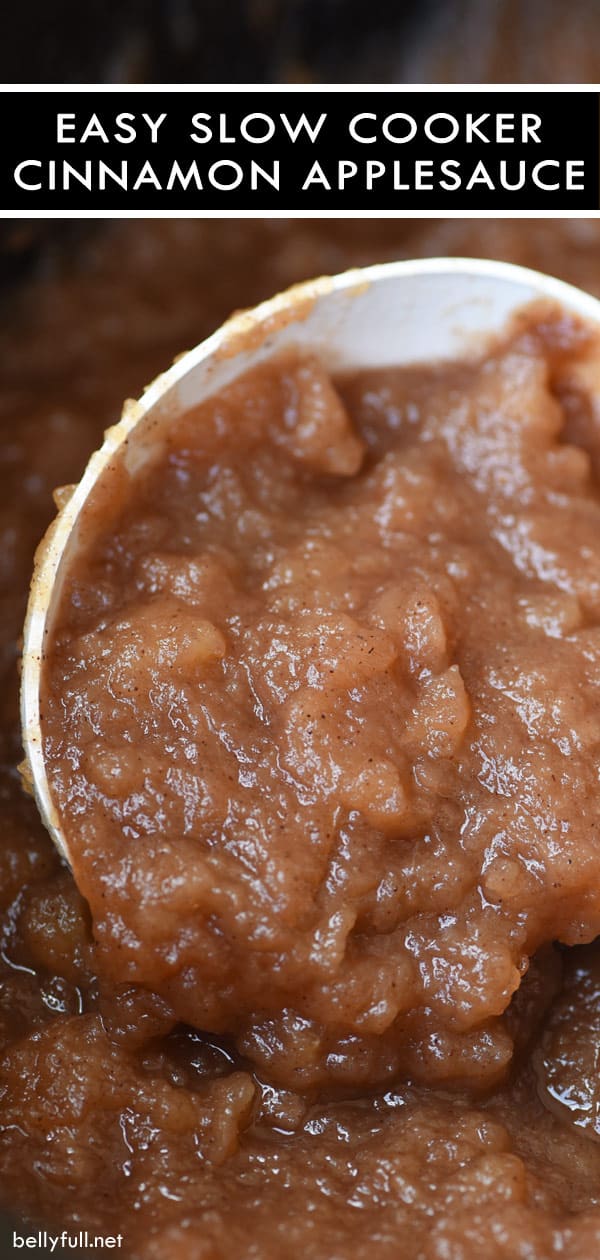 Homemade Slow Cooker Cinnamon Applesauce