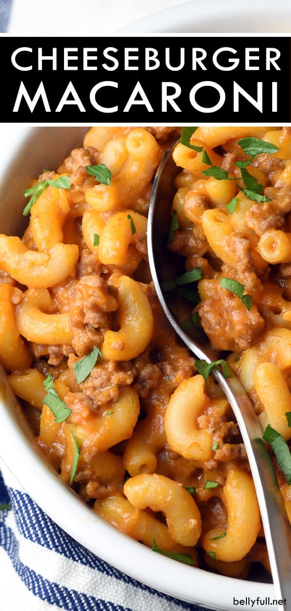 Cheeseburger Macaroni Belly Full