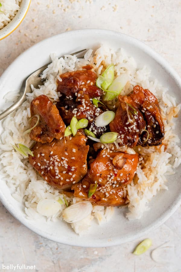 Slow Cooker Honey Sesame Chicken Belly Full