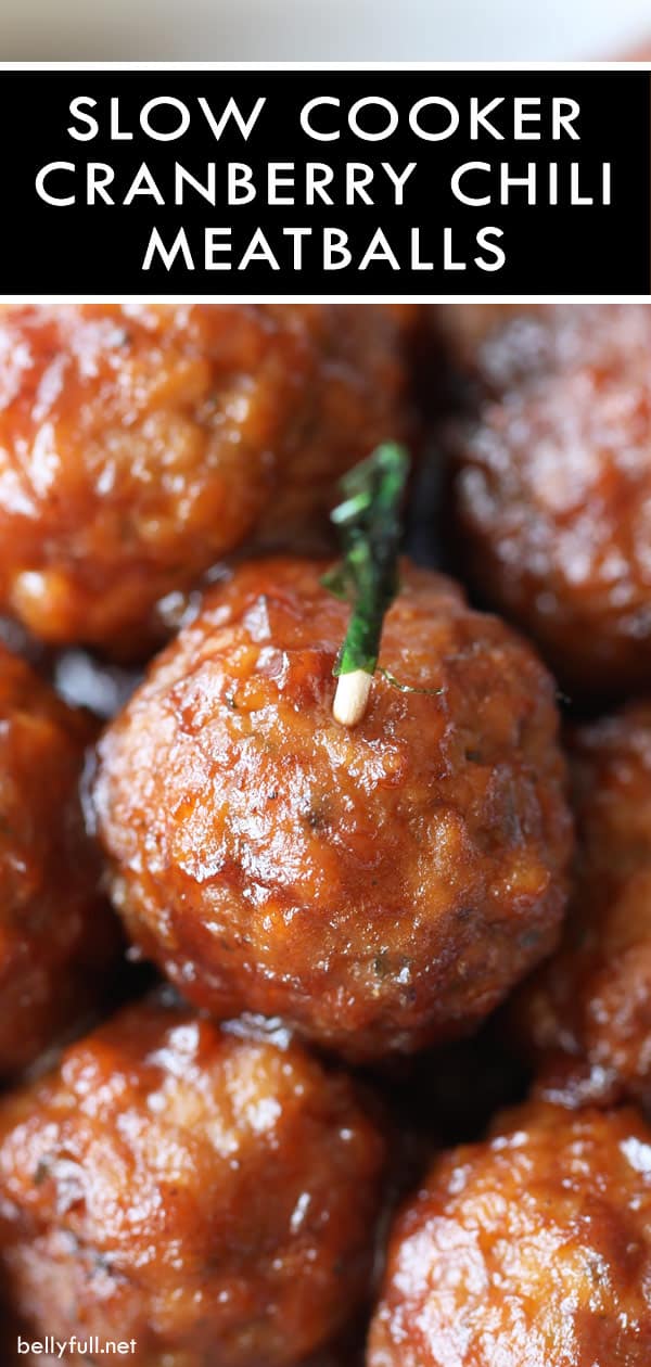 Slow Cooker Cranberry Chili Meatballs