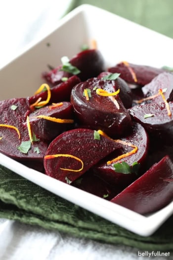 Roasted Beets with Orange Maple Glaze - Belly Full