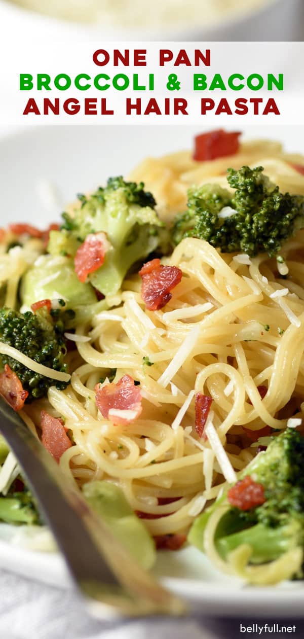 One Pot Bacon and Broccoli Pasta Recipe Belly Full