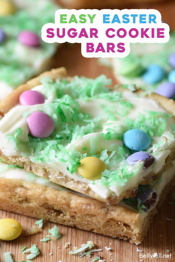 Easter Sugar Cookie Bars Recipe Belly Full
