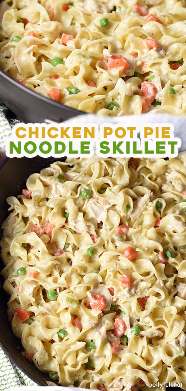 Chicken Pot Pie Noodle Skillet