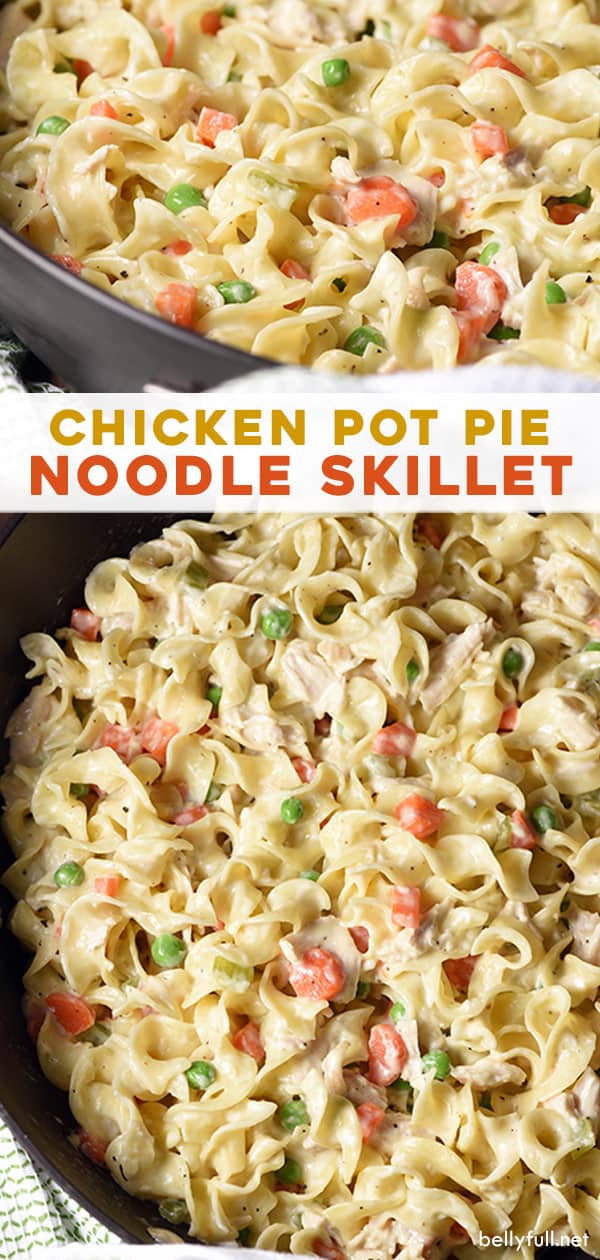 Chicken Pot Pie Noodle Skillet