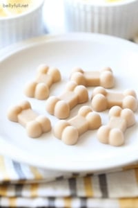 A closer look at Banana And Yogurt Dog Snack