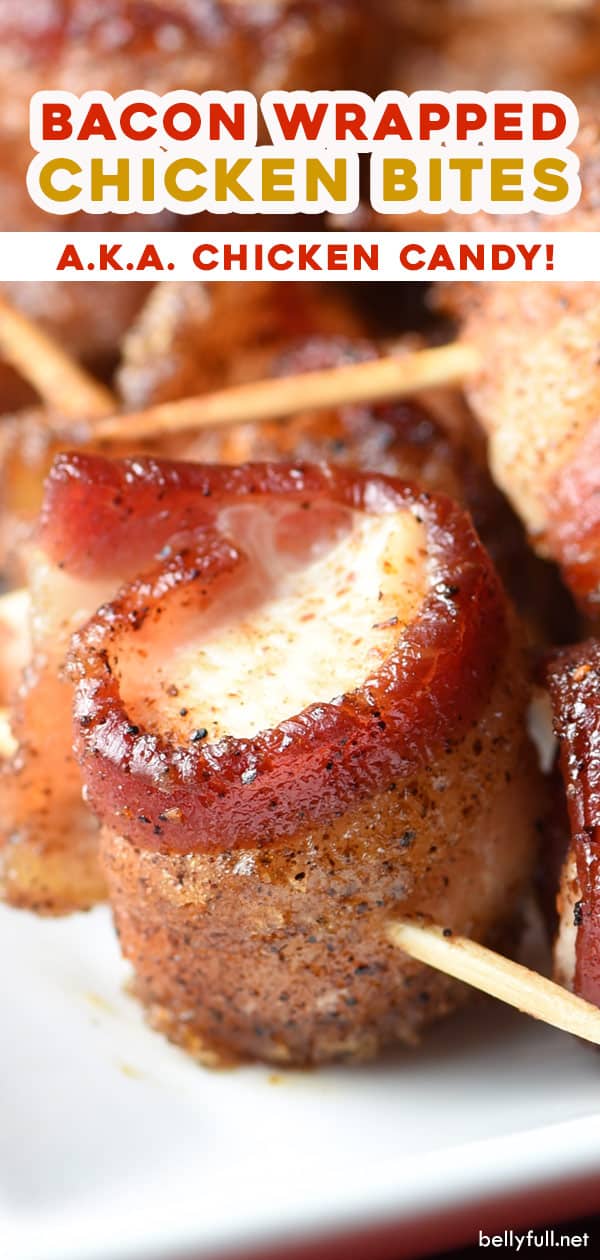 Bacon Wrapped Chicken Bites Belly Full