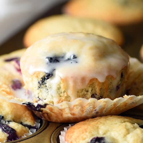 One Bowl Easy Blueberry Muffins Recipe Belly Full