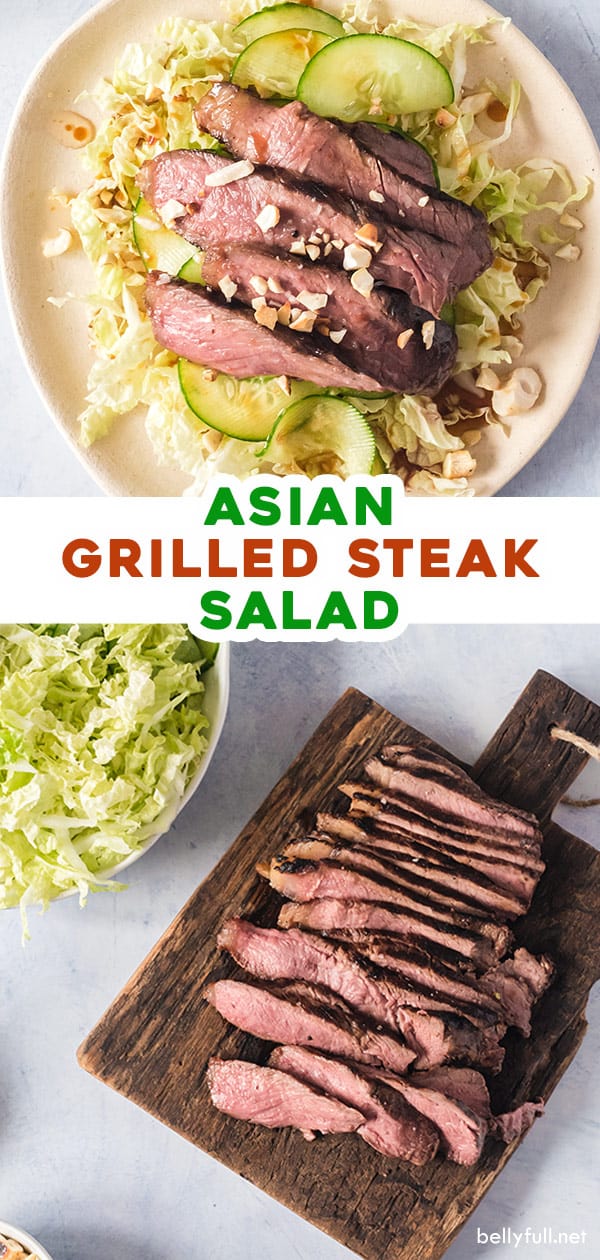 pin for asian grilled steak salad