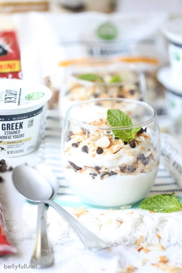 Almond Joy Yogurt Parfaits
