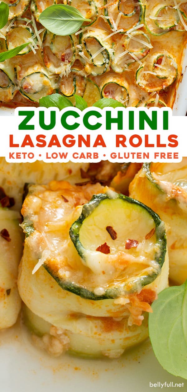 2 picture pin for zucchini lasagna rolls recipe