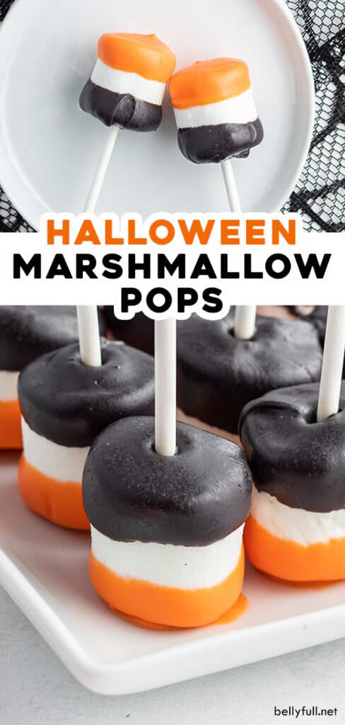 pin for Halloween Marshmallow Pops recipe