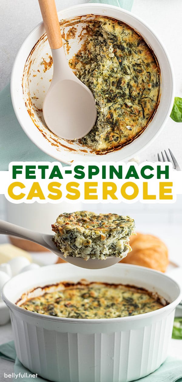 Feta and Spinach Casserole Belly Full