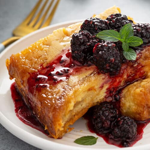 {Overnight} Brioche French Toast Casserole Belly Full