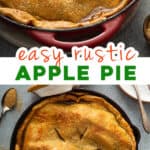 2 picture pin for easy homemade apple pie recipe