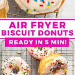 2 picture pin for Air Fryer Biscuit Donuts