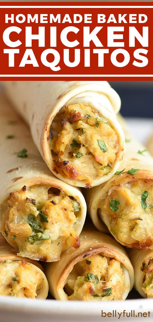 Baked Chicken Taquitos Recipe Belly Full