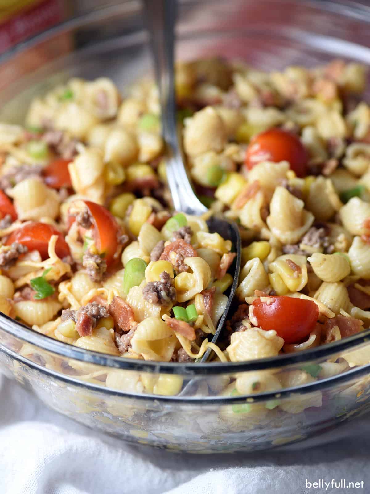 Cowboy Pasta Salad Recipe - Belly Full