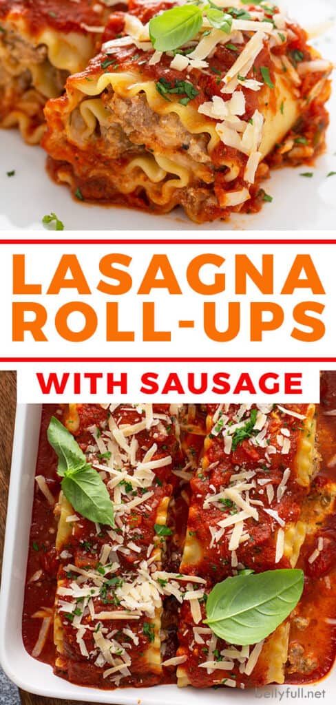 pin for Lasagna Rolls with sausage