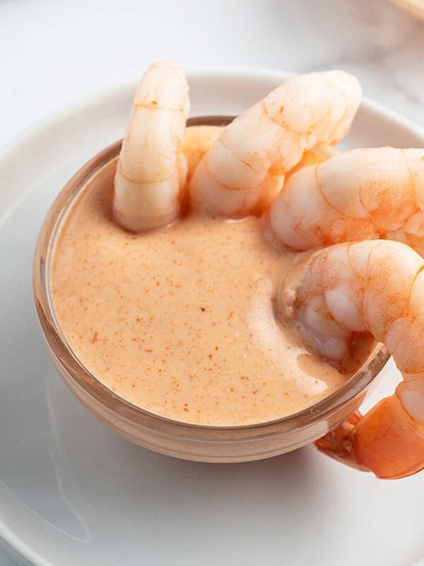 close up Yum Yum Sauce with shrimp