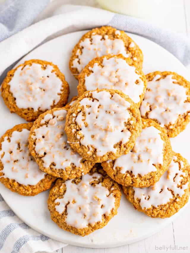 Iced Oatmeal Cookies Belly Full