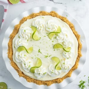 top down whole key lime pie