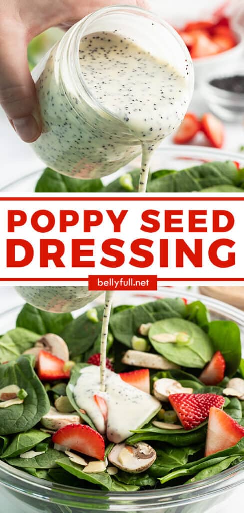 pin for homemade poppy seed dressing