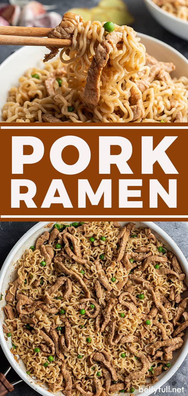 {Sweet & Sour} Pork Ramen Stir Fry Belly Full