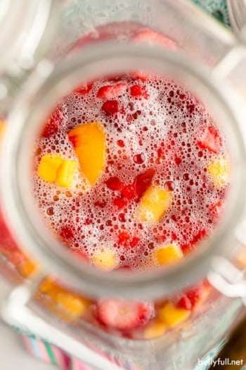 top down sherbet punch in drinking dispenser