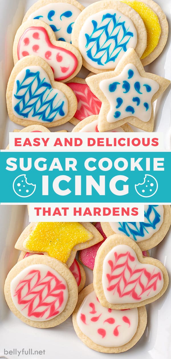 Easy Sugar Cookie Icing {that hardens!} Belly Full